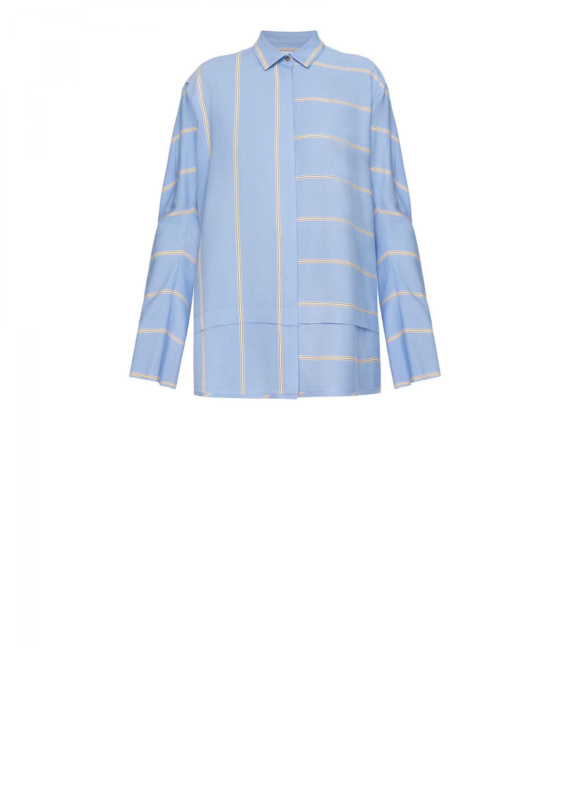 SILK SHIRT WITH SPLIT