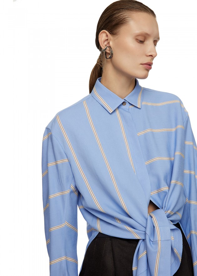 фотография Tops & shirts SILK SHIRT WITH SPLIT 4