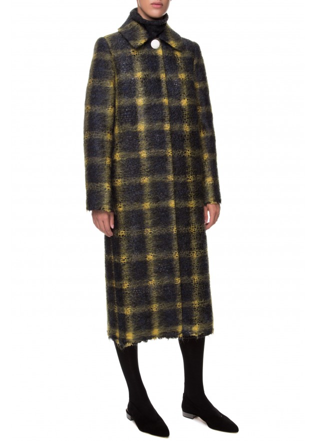 фотография Outlet Plaid wool coat 5