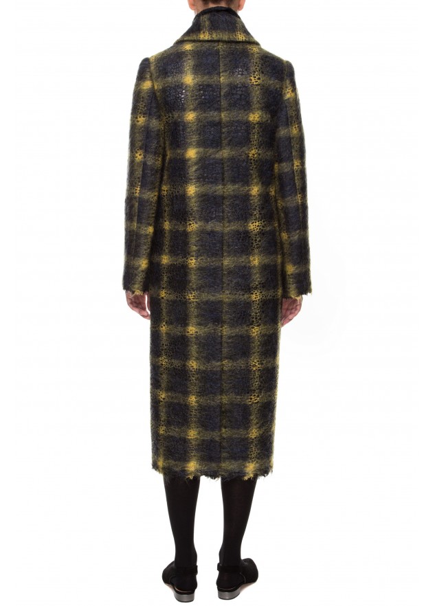 фотография Outlet Plaid wool coat 2