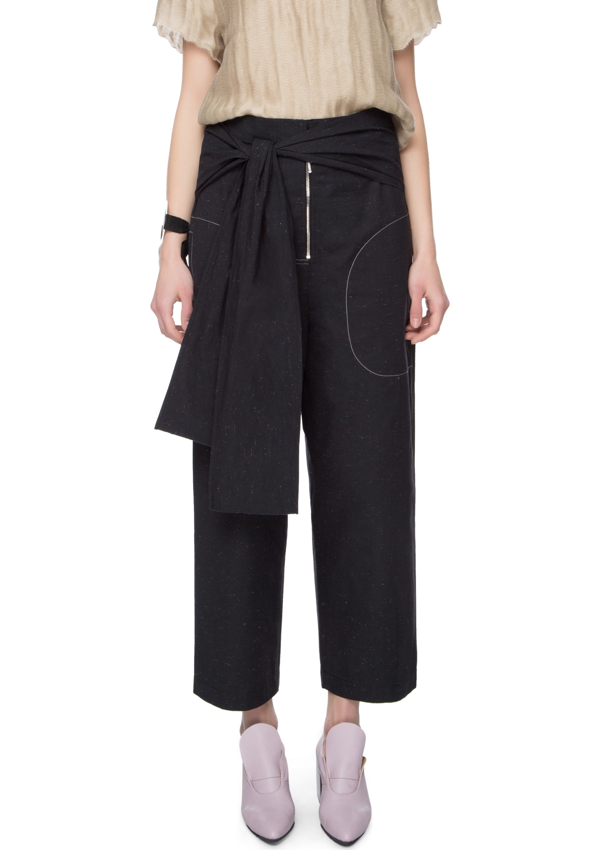 Trousers with waistband
