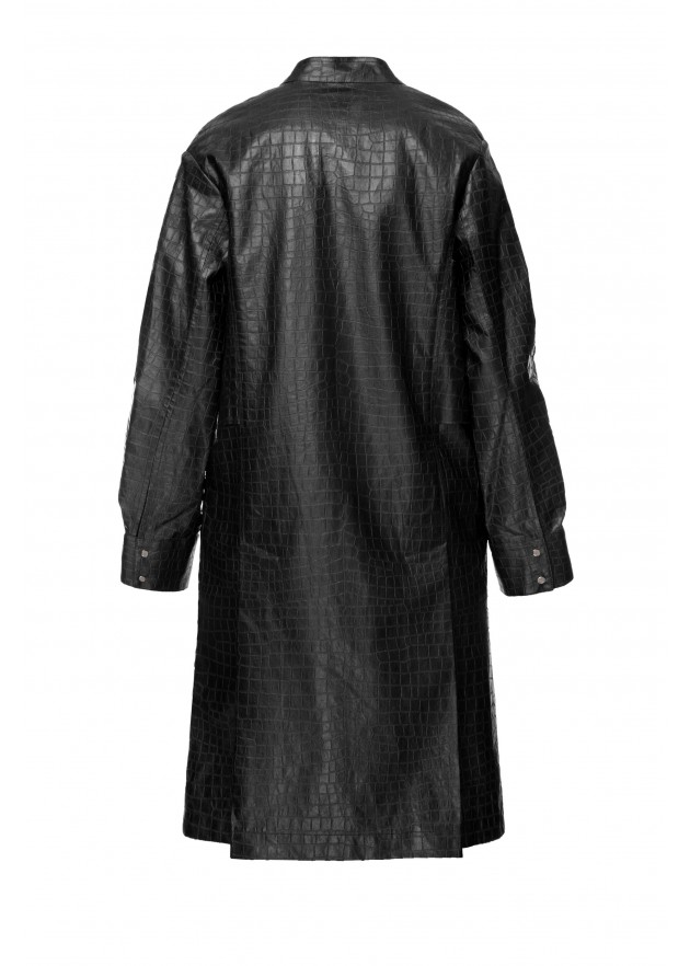 фотография Outlet Coated linen vest with embossing 3