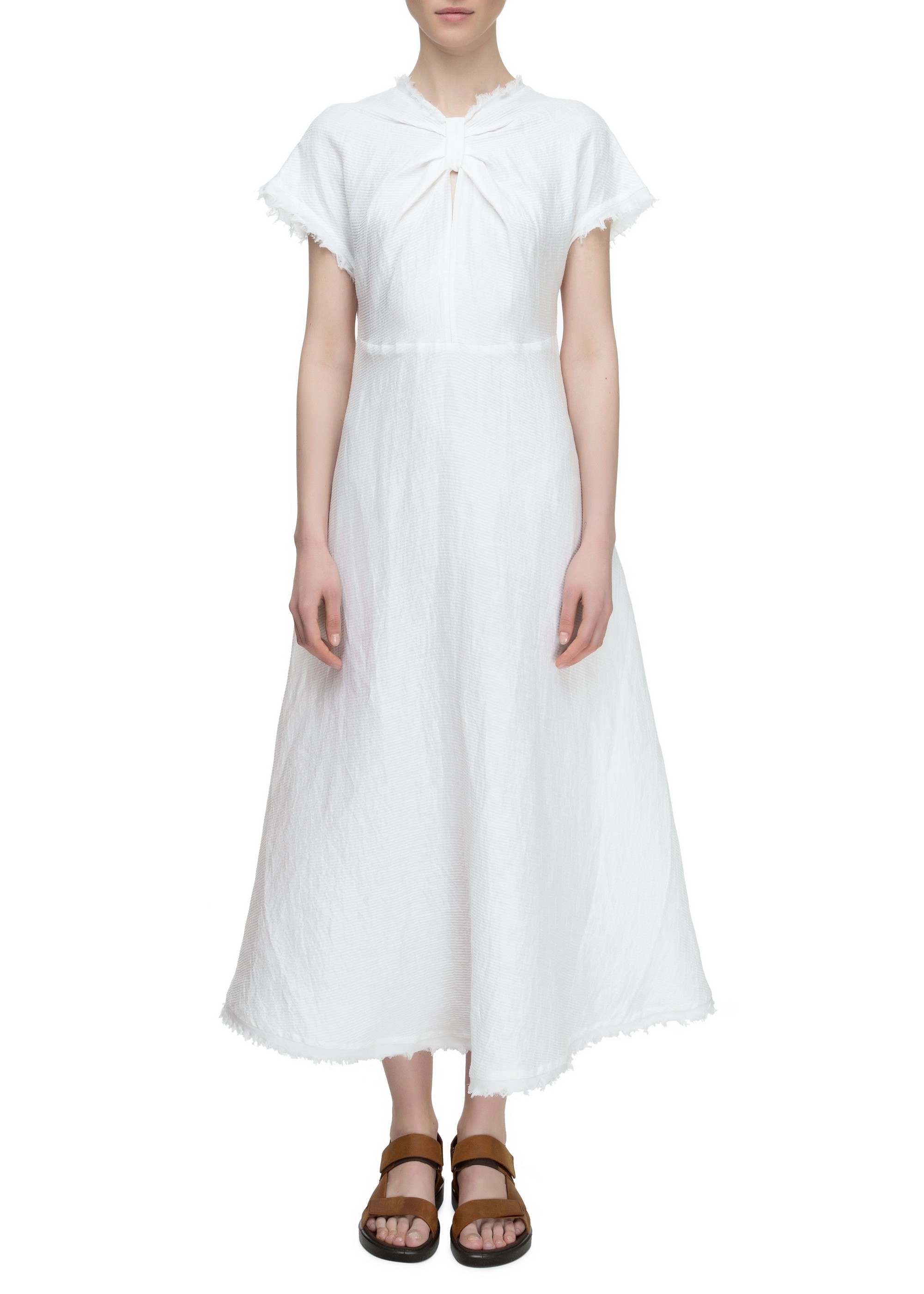 White Silk Dress