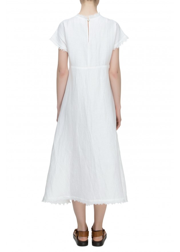 фотография Outlet White Silk Dress 2
