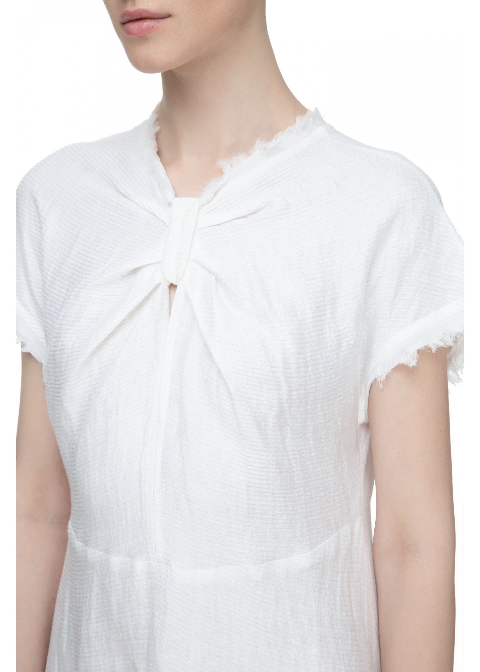 White Silk Dress