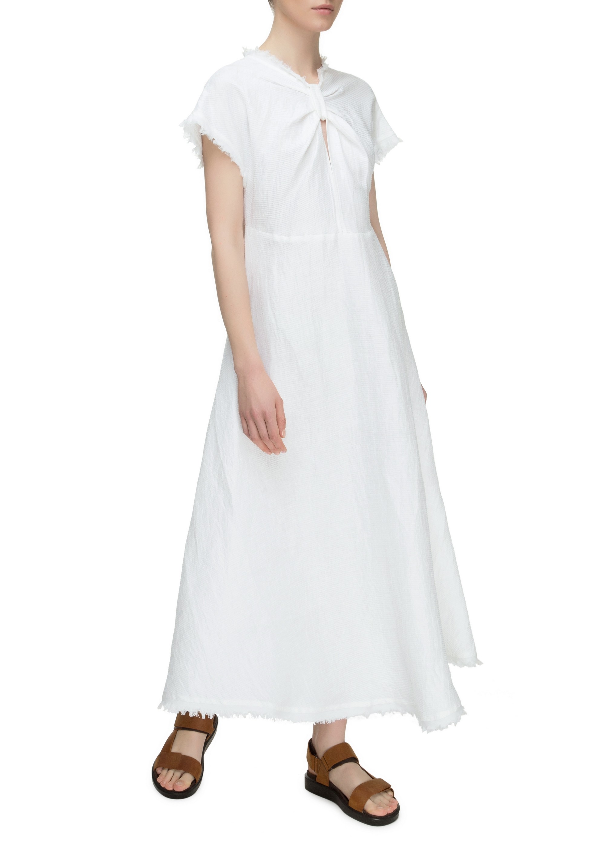 White Silk Dress