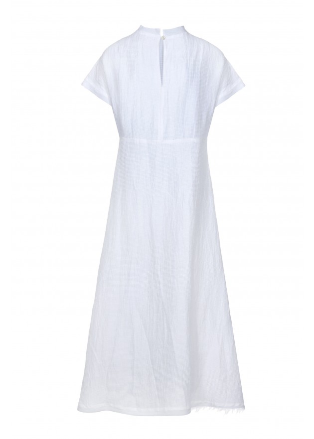 фотография Outlet White Silk Dress 3