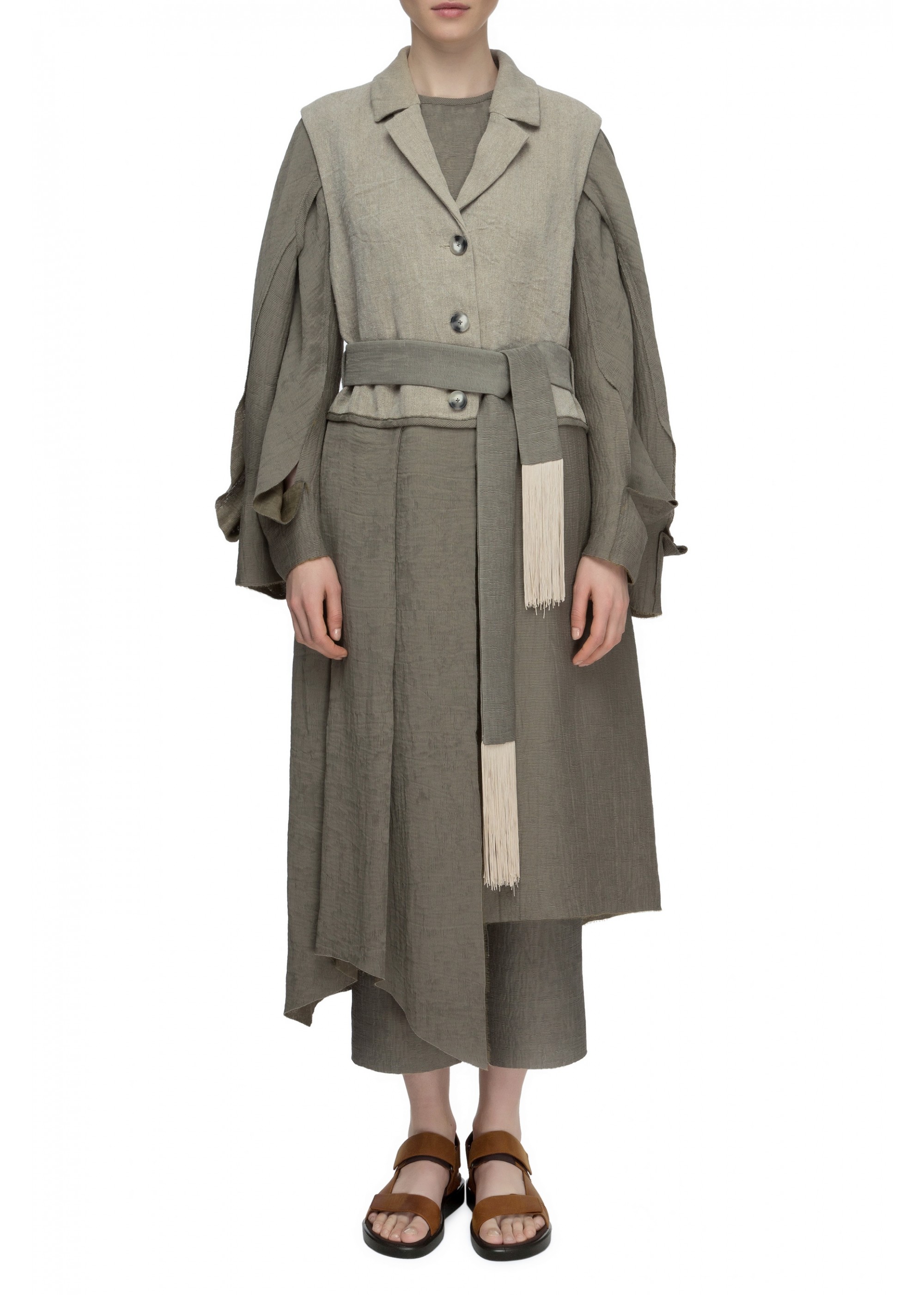 LINEN Trench coat