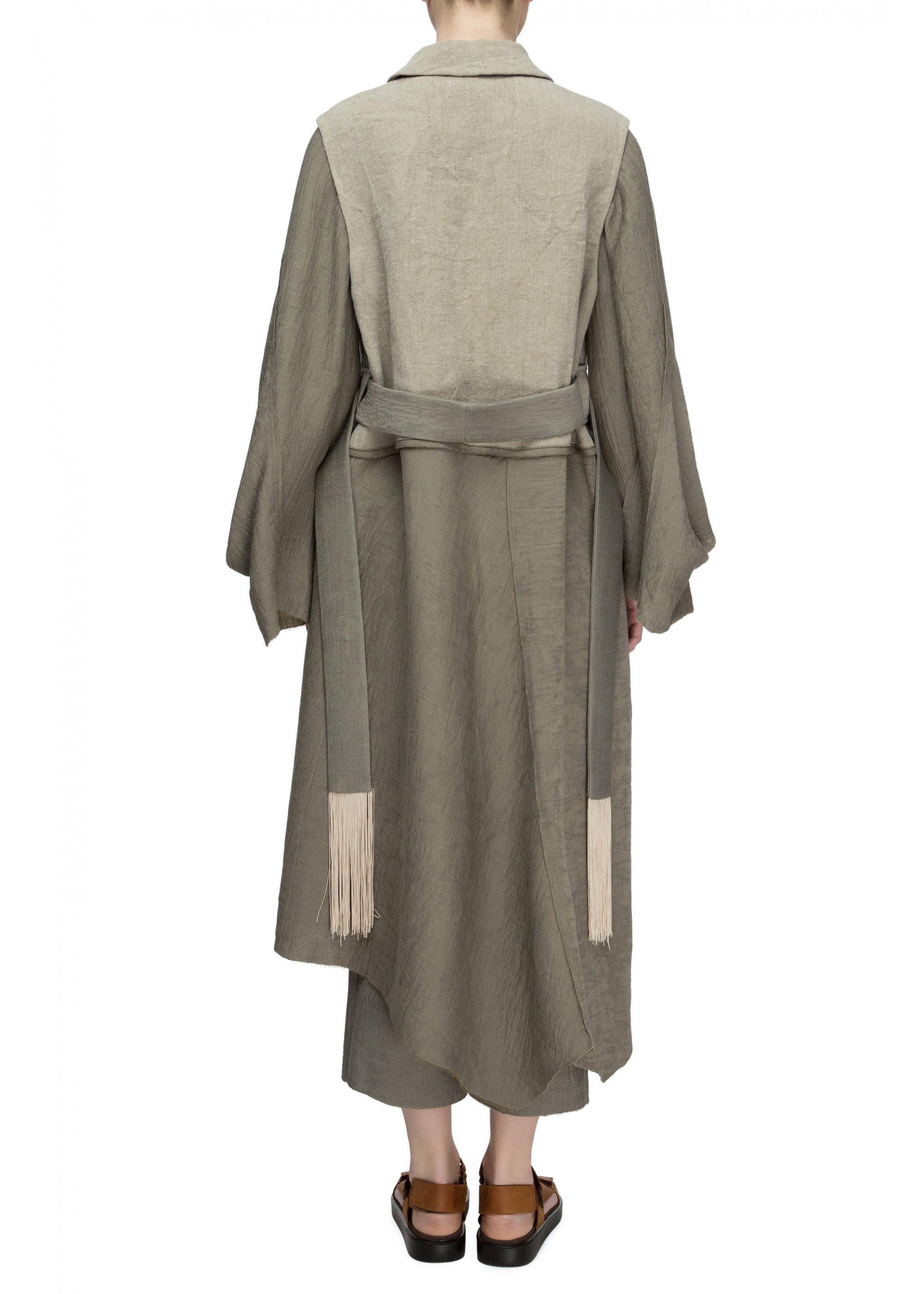 LINEN Trench coat