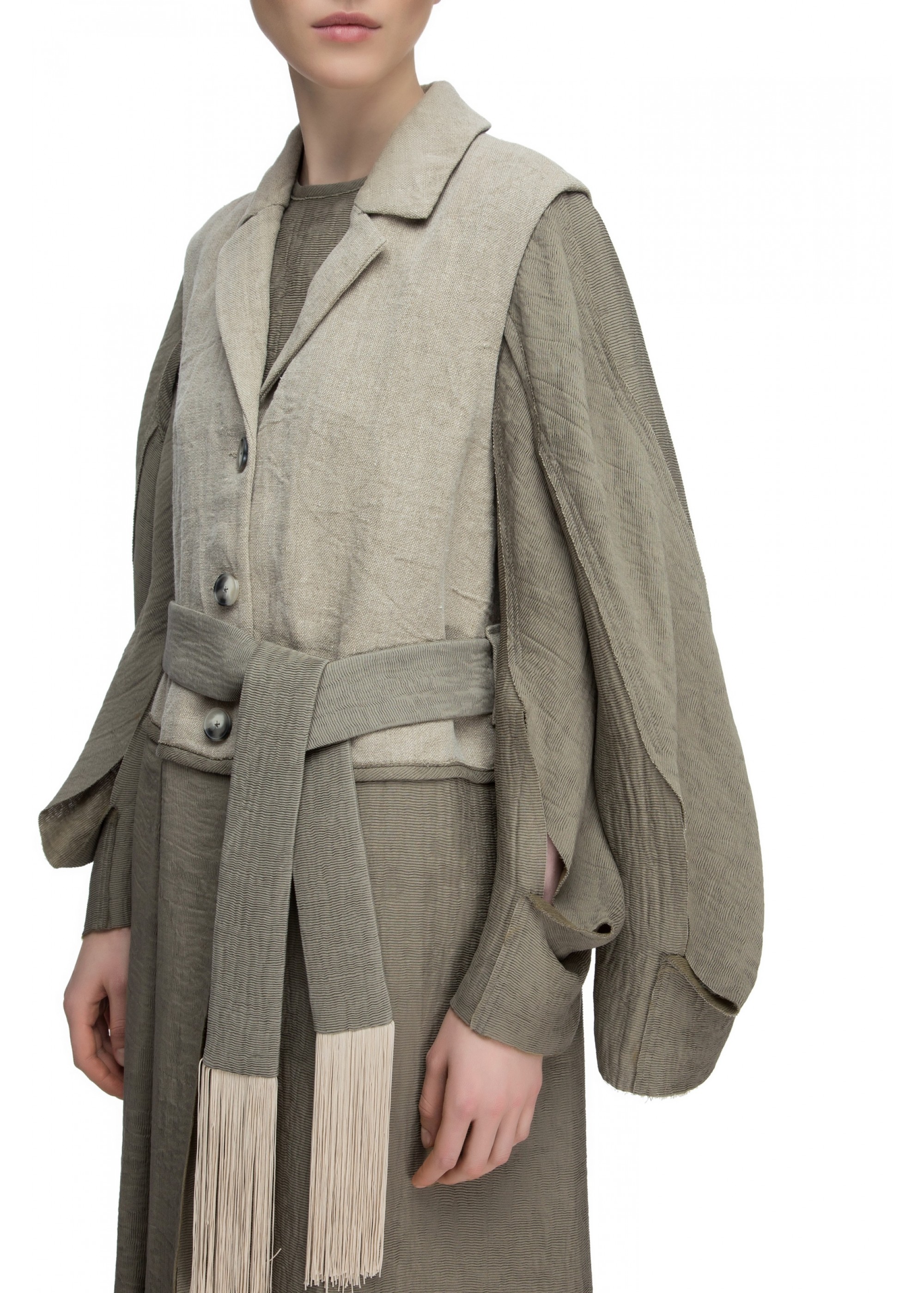 LINEN Trench coat