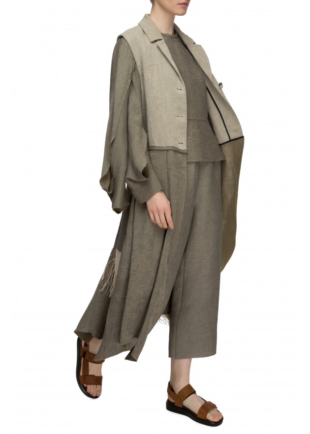 фотография Outlet LINEN Trench coat 5