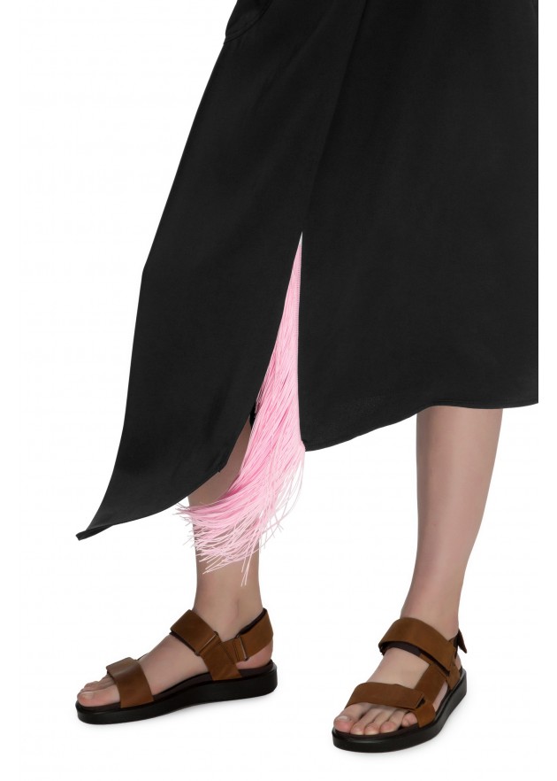 фотография Outlet Organic Cotton Skirt with Fringe 4