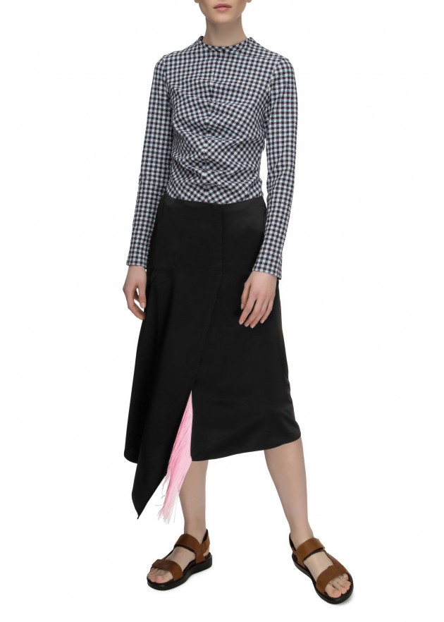 фотография Outlet Organic Cotton Skirt with Fringe 5