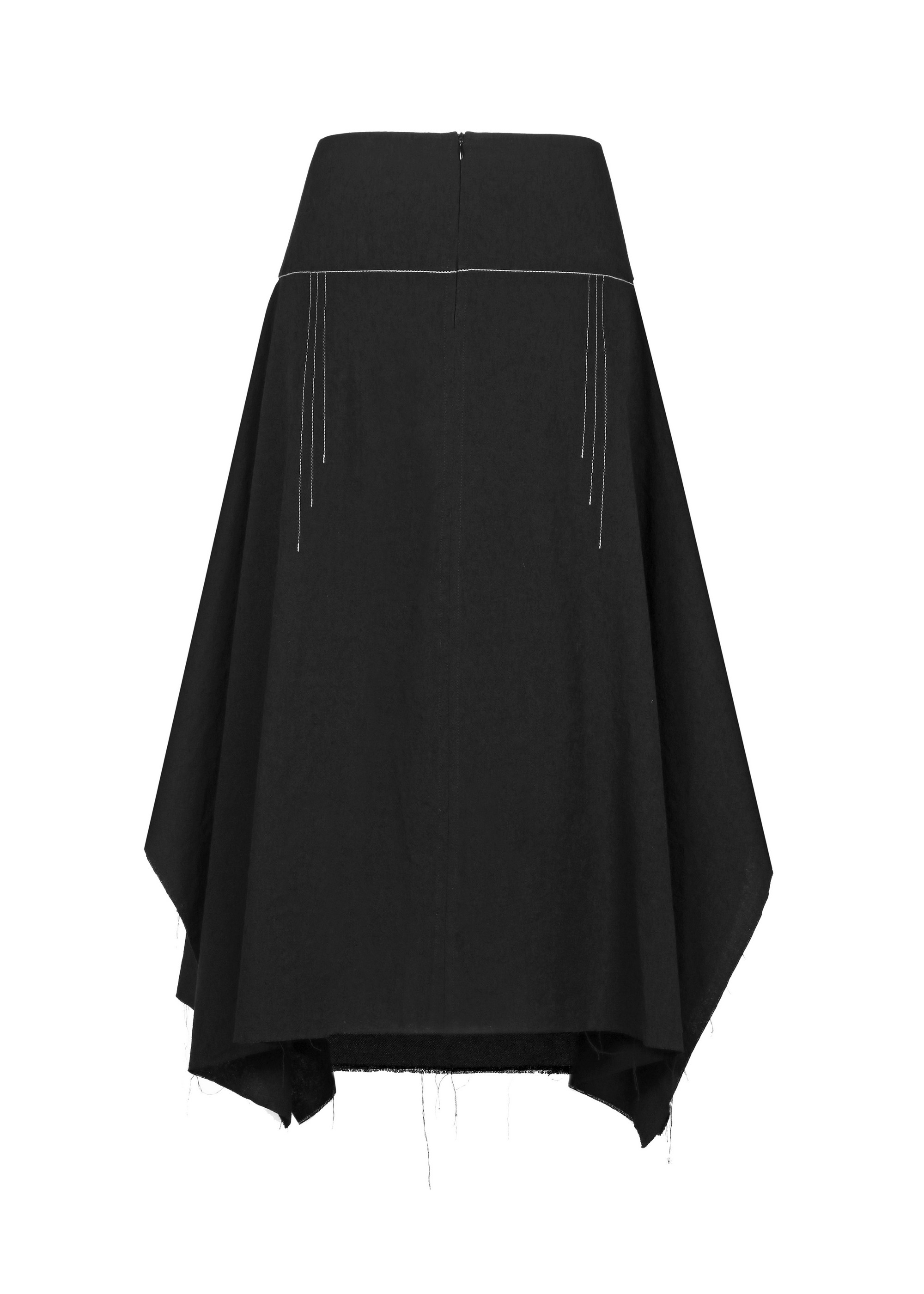 Cotton Skirt with Folds